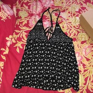 Black and white tank top